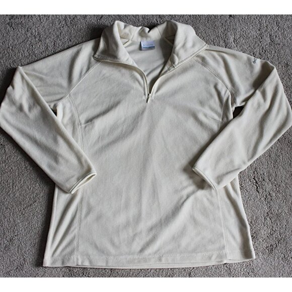 Columbia - sz XL - Women's 1/4-Zip Fleece Pullover in Ivory - Excellent NEW - Picture 4 of 8
